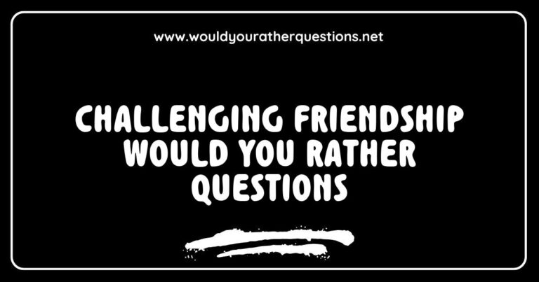 Group of friends sitting together, laughing while discussing challenging 'Would You Rather' questions, such as 'Would you rather have a friend who always tells the truth or a friend who always supports you?' and 'Would you rather go on a vacation with your best friend or a stranger?' This image illustrates