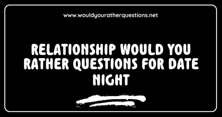 Couple enjoying a fun date night while discussing 'Would You Rather' questions, including topics like 'Would you rather travel together to a dream destination or have a cozy night in?' and 'Would you rather have a romantic dinner or go on an adventurous outing?' This image captures the essence of engaging