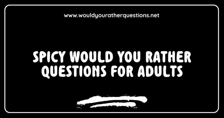 Engaging image featuring a vibrant game night setup with friends eagerly discussing spicy 'Would You Rather' questions for adults, showcasing colorful question cards like 'Would you rather kiss a stranger or lose a bet?' and 'Would you rather have a one-night stand or a friend with benefits?' Perfect for ign