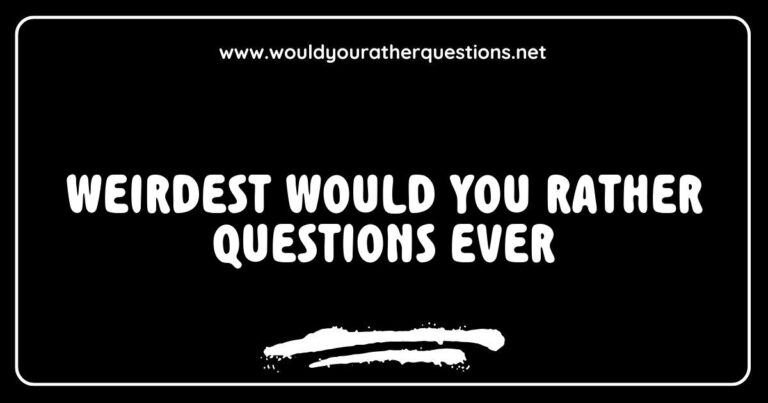 Image depicting a thought-provoking scene featuring the weirdest 'Would You Rather' questions ever, such as 'Would you rather fight one horse-sized duck or a hundred duck-sized horses?' and 'Would you rather have to always speak in rhymes or sing instead of speaking?' This engaging visual captures the