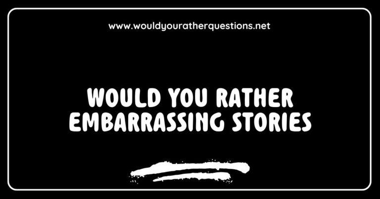 Illustration of a fun game night featuring friends sharing 'Would You Rather' embarrassing stories, highlighting questions like 'Would you rather accidentally send a text to your boss or trip in front of your crush?' The image captures laughter and camaraderie, making it perfect for exploring hilarious 'Would You Rather'