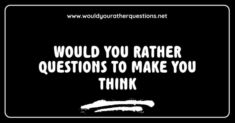 Thought-provoking 'Would You Rather' questions to stimulate conversation, featuring intriguing scenarios such as 'Would you rather travel back in time or into the future?' and 'Would you rather have the ability to read minds or the power of invisibility?' Ideal for sparking deep discussions and enhancing critical thinking skills