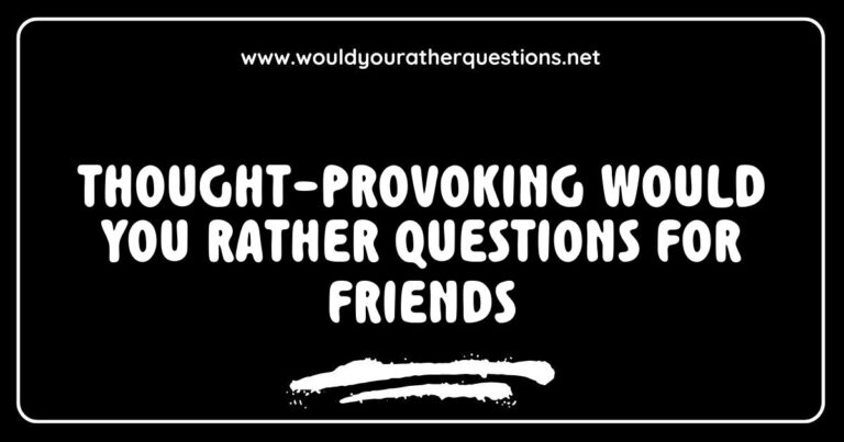Alt text: A group of friends engaged in a lively discussion, contemplating thought-provoking 'Would You Rather' questions that spark laughter and deep conversations, such as 'Would you rather explore space or the ocean?' and 'Would you rather have the ability to read minds or be invisible?' This image captures