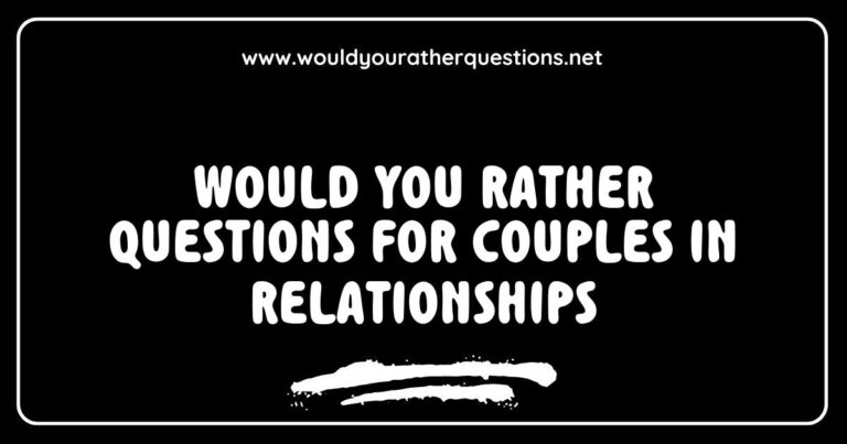 Couples engaged in deep conversation over 'Would You Rather' questions, exploring fun and thought-provoking scenarios like 'Would you rather travel the world together or stay at home and binge-watch your favorite series?' Highlighting the importance of communication in relationships, this image captures couples enjoying 'Would You Rather'